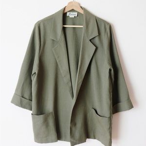 Vintage Slouchy Green Blazer